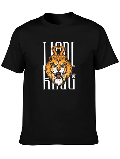 Lion King Graphic Print Black T-Shirt