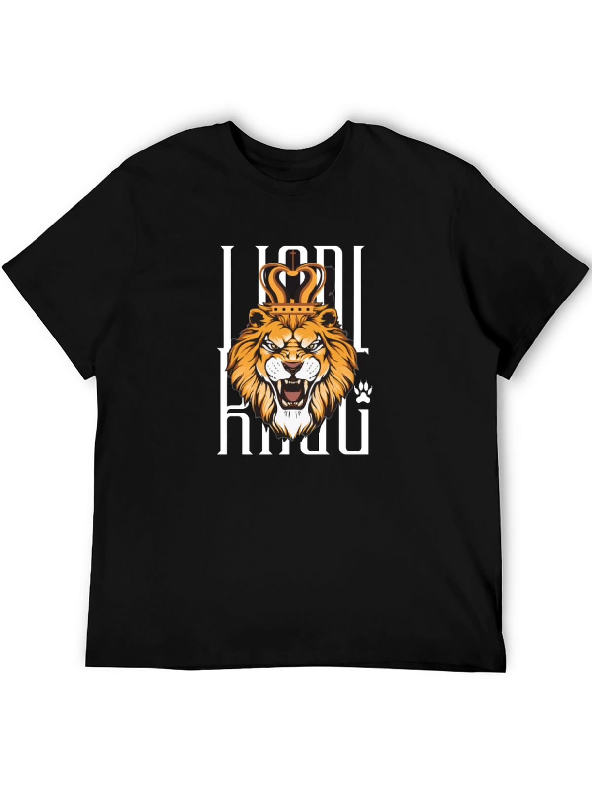 Lion King Graphic Print Black T-Shirt