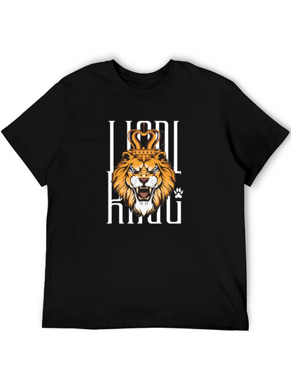 Lion King Graphic Print Black T-Shirt