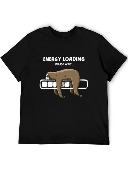 Energy Loading Sloth Graphic T-Shirt - Relaxed Fit