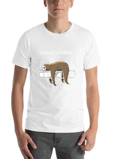 Energy Loading Sloth Graphic T-Shirt - Relaxed Fit