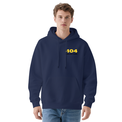 Bold 104 Number Graphic Streetwear Hoodie