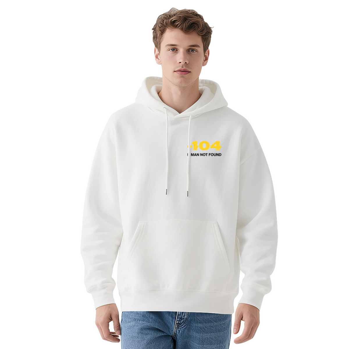 Bold 104 Number Graphic Streetwear Hoodie
