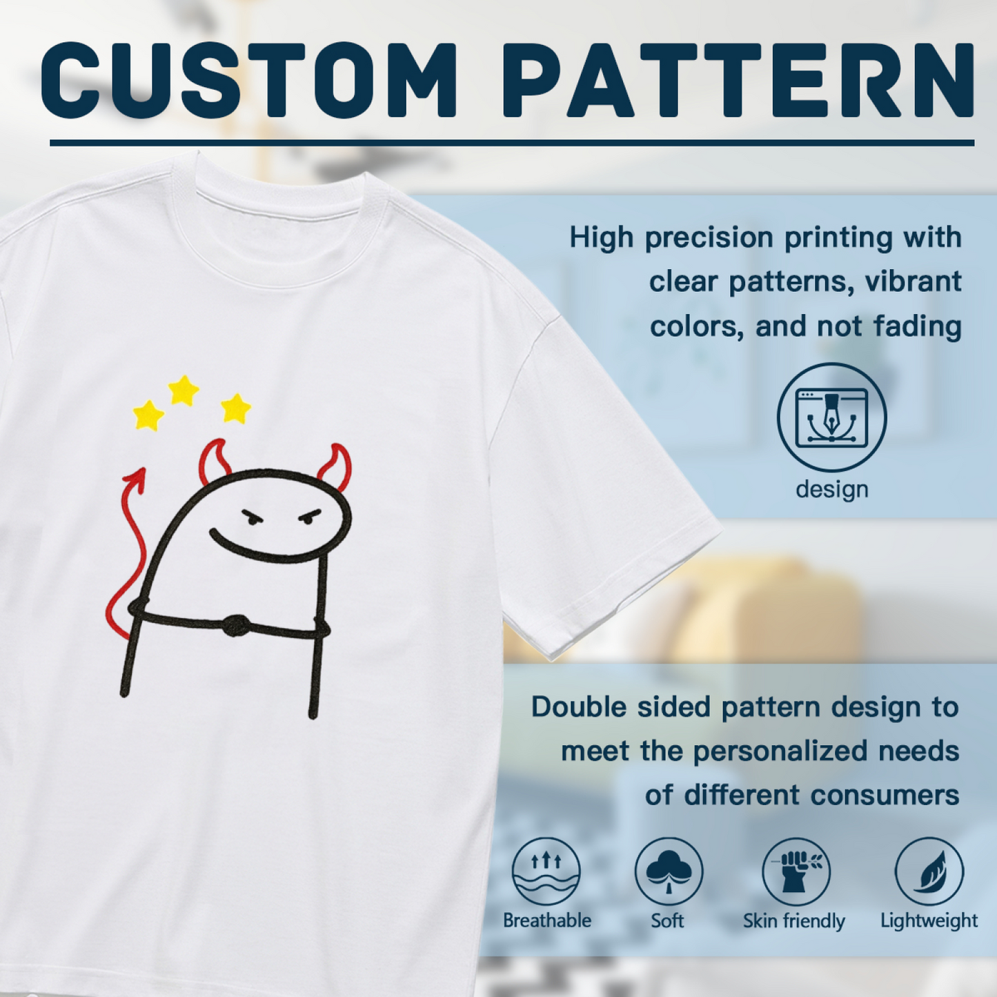 Sleepy Coffee Obsessed Doodle Dog Minimalist T-Shirt