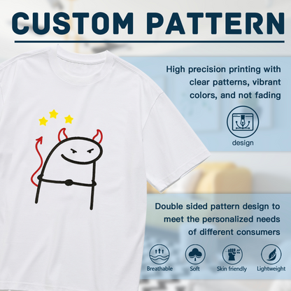 Sleepy Coffee Obsessed Doodle Dog Minimalist T-Shirt