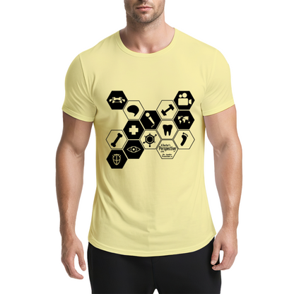 Hexagonal Medical Symbol Graphic Tee for Medical Staff & Students