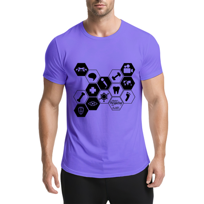 Hexagonal Medical Symbol Graphic Tee for Medical Staff & Students