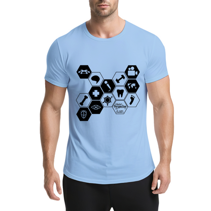 Hexagonal Medical Symbol Graphic Tee for Medical Staff & Students