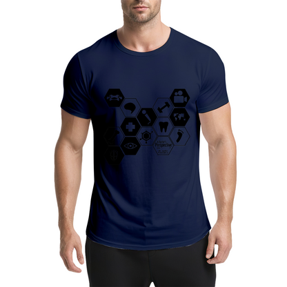 Hexagonal Medical Symbol Graphic Tee for Medical Staff & Students