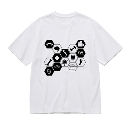 Hexagonal Medical Symbol Graphic Tee for Medical Staff & Students