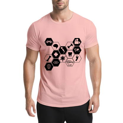 Hexagonal Medical Symbol Graphic Tee for Medical Staff & Students