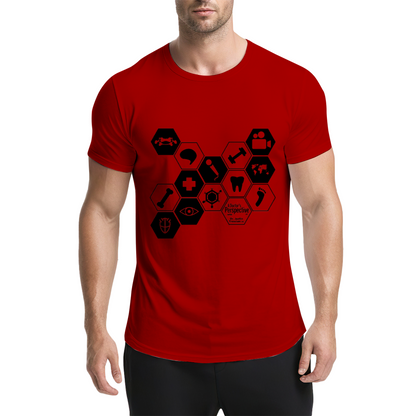 Hexagonal Medical Symbol Graphic Tee for Medical Staff & Students