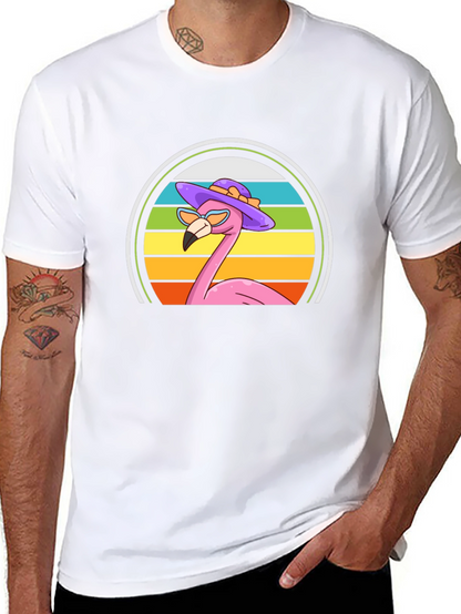 Flamingo Sunset Graphic Tee
