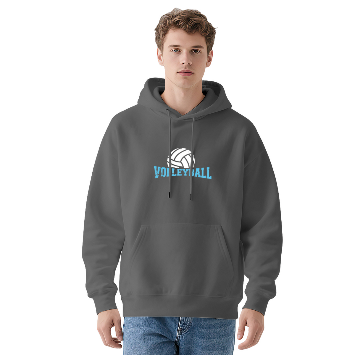 Sport Volleyball Graphic Print Hoodie