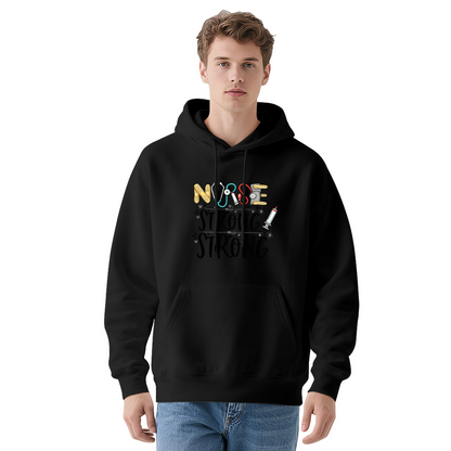 Inspirational Nurse Strong Pride Theme Pullover Hoodie