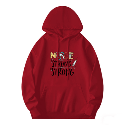 Inspirational Nurse Strong Pride Theme Pullover Hoodie