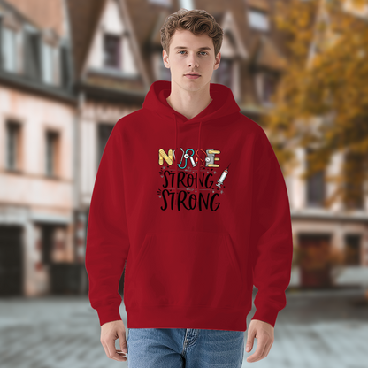 Inspirational Nurse Strong Pride Theme Pullover Hoodie
