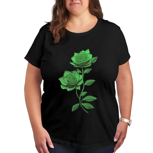Soft Pink Floral New York USA City Vintage Women Tee