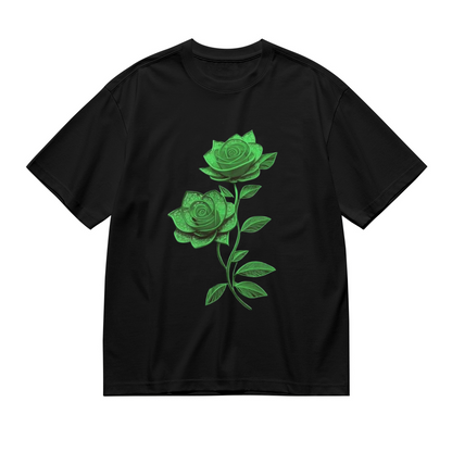 Soft Pink Floral New York USA City Vintage Women Tee