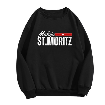 Maloja St.Moritz Swiss Alpine Graphic Crewneck Sweatshirt