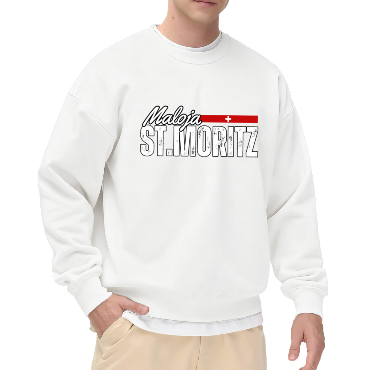 Maloja St.Moritz Swiss Alpine Graphic Crewneck Sweatshirt