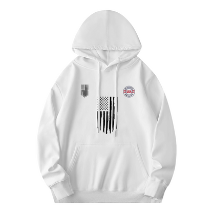 Distressed USA Flag Graphic Men Hoodie