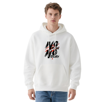 No Risk No Story Scratch Effect Statement Hoodie