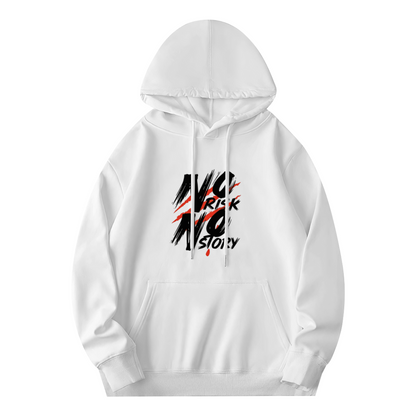 No Risk No Story Scratch Effect Statement Hoodie