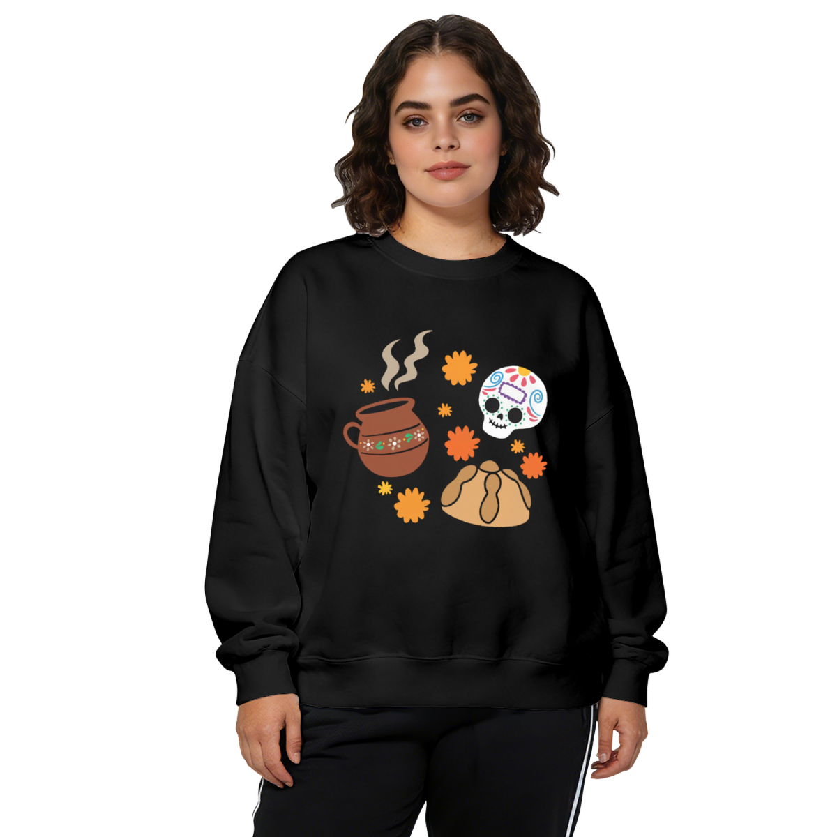 Cool Skeleton Taking Selfie With Sunglasses Edgy Crewneck Sweatshirt