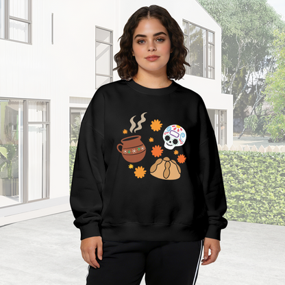 Cool Skeleton Taking Selfie With Sunglasses Edgy Crewneck Sweatshirt
