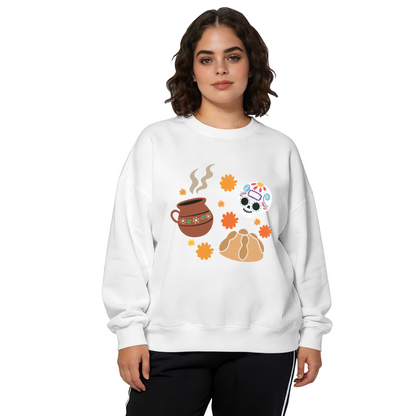 Cool Skeleton Taking Selfie With Sunglasses Edgy Crewneck Sweatshirt