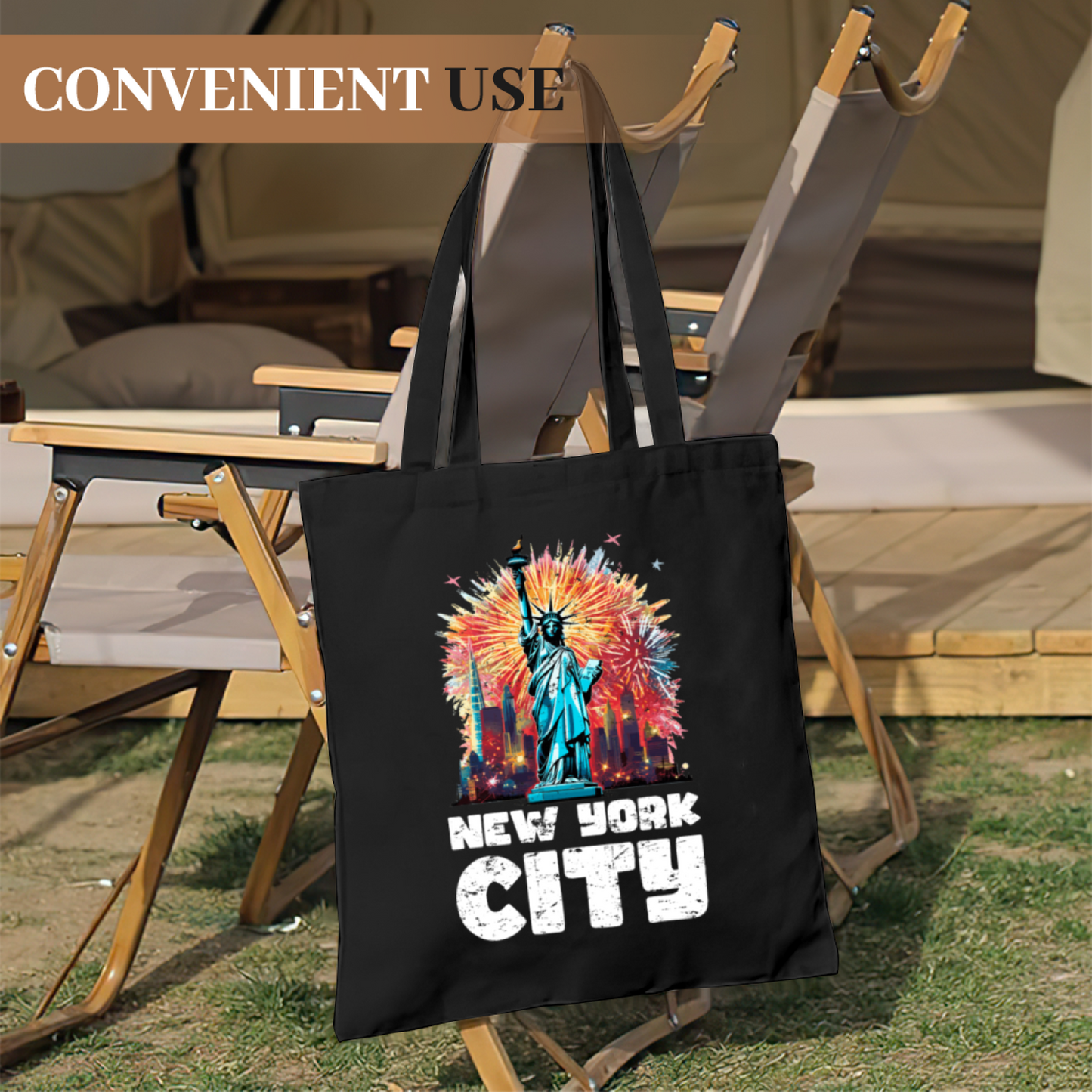 Vintage Revolutionary USA Flag Canvas Bag | Retro Patriotic History Shoulder Tote