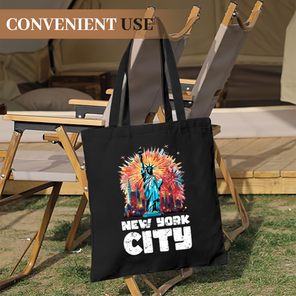 Vintage Revolutionary USA Flag Canvas Bag | Retro Patriotic History Shoulder Tote