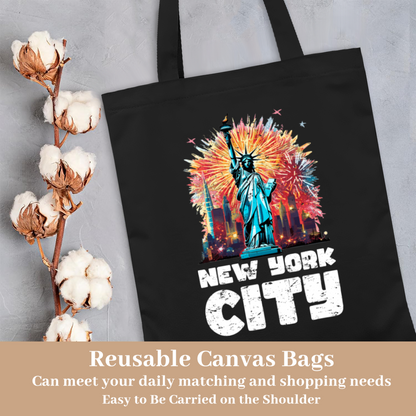 Vintage Revolutionary USA Flag Canvas Bag | Retro Patriotic History Shoulder Tote