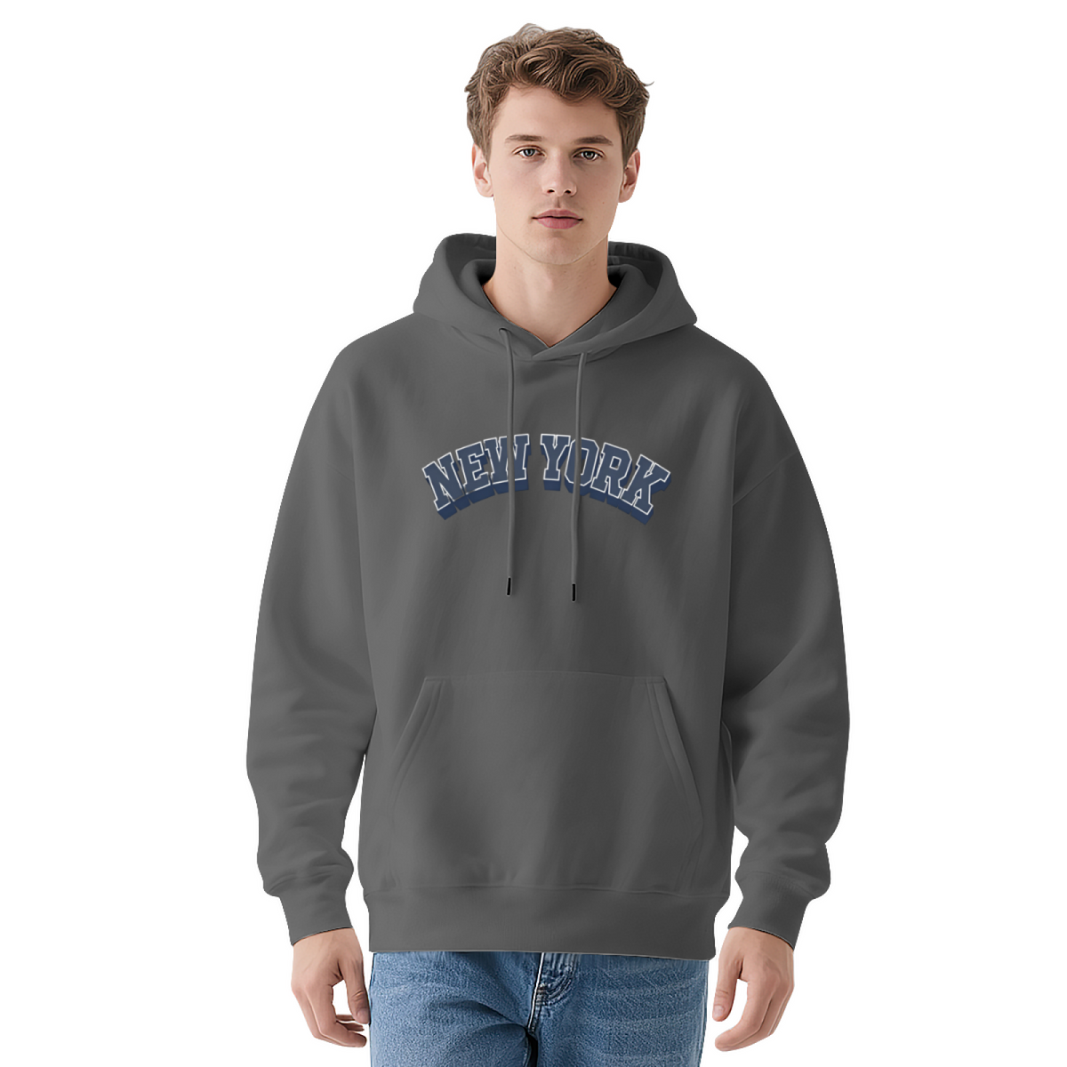 Retro NEW YORK Vintage City Letter Hoodie