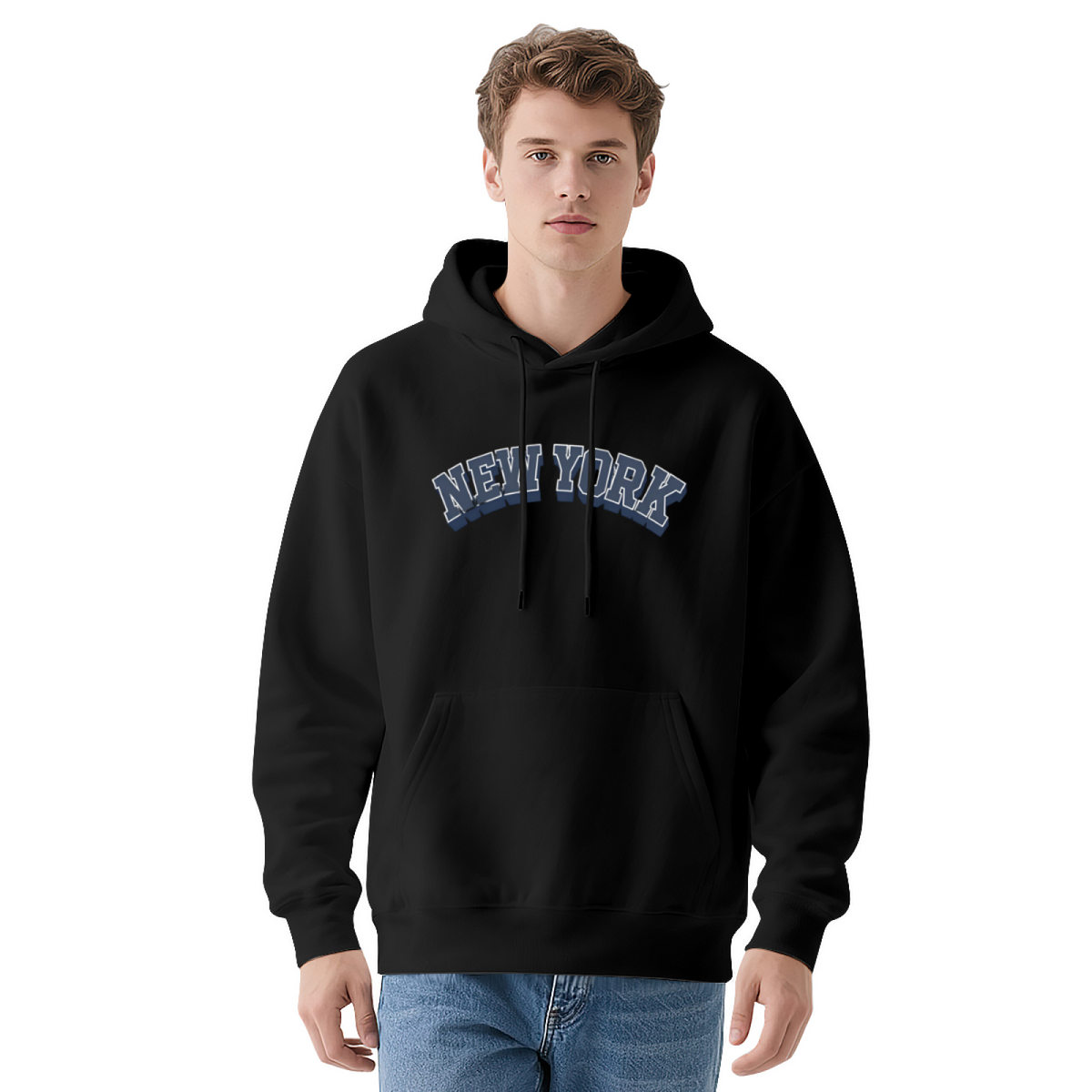 Retro NEW YORK Vintage City Letter Hoodie