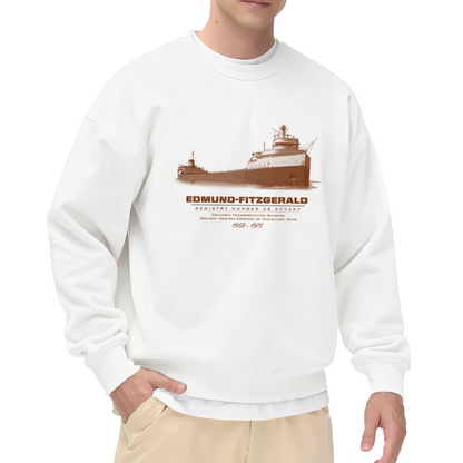 S.S. Edmund Fitzgerald Vintage Ship Memorial Crewneck Sweatshirt