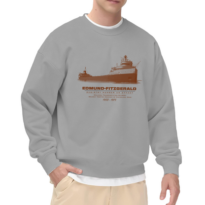 S.S. Edmund Fitzgerald Vintage Ship Memorial Crewneck Sweatshirt