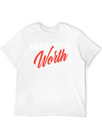 Know Your Worth Black Graphic Tee