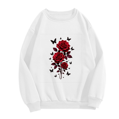 Elegant Blooming Floral Daily Crewneck Sweatshirt
