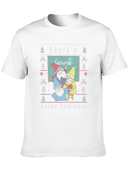 Santas Favorite Sales Engineer Ugly Christmas Sweater T-Shirt