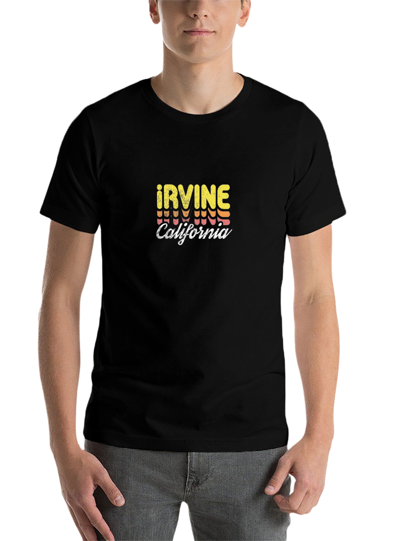 Irvine California Retro T-Shirt - Black