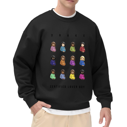 Certified Lover Boy Album Art Emoji Crew Neck Sweatshirt