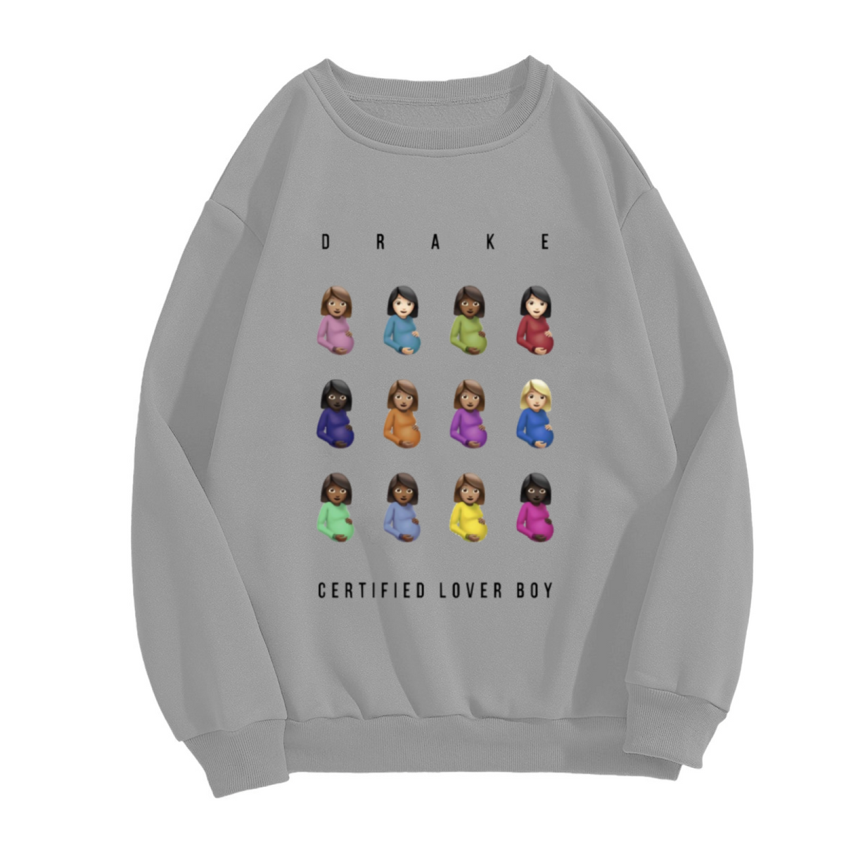 Certified Lover Boy Album Art Emoji Crew Neck Sweatshirt