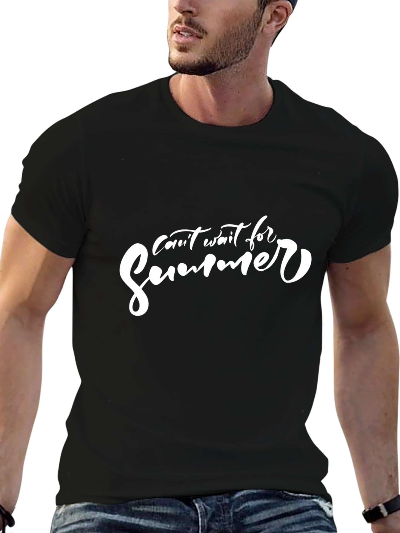 Cant Wait for Summer Black T-Shirt