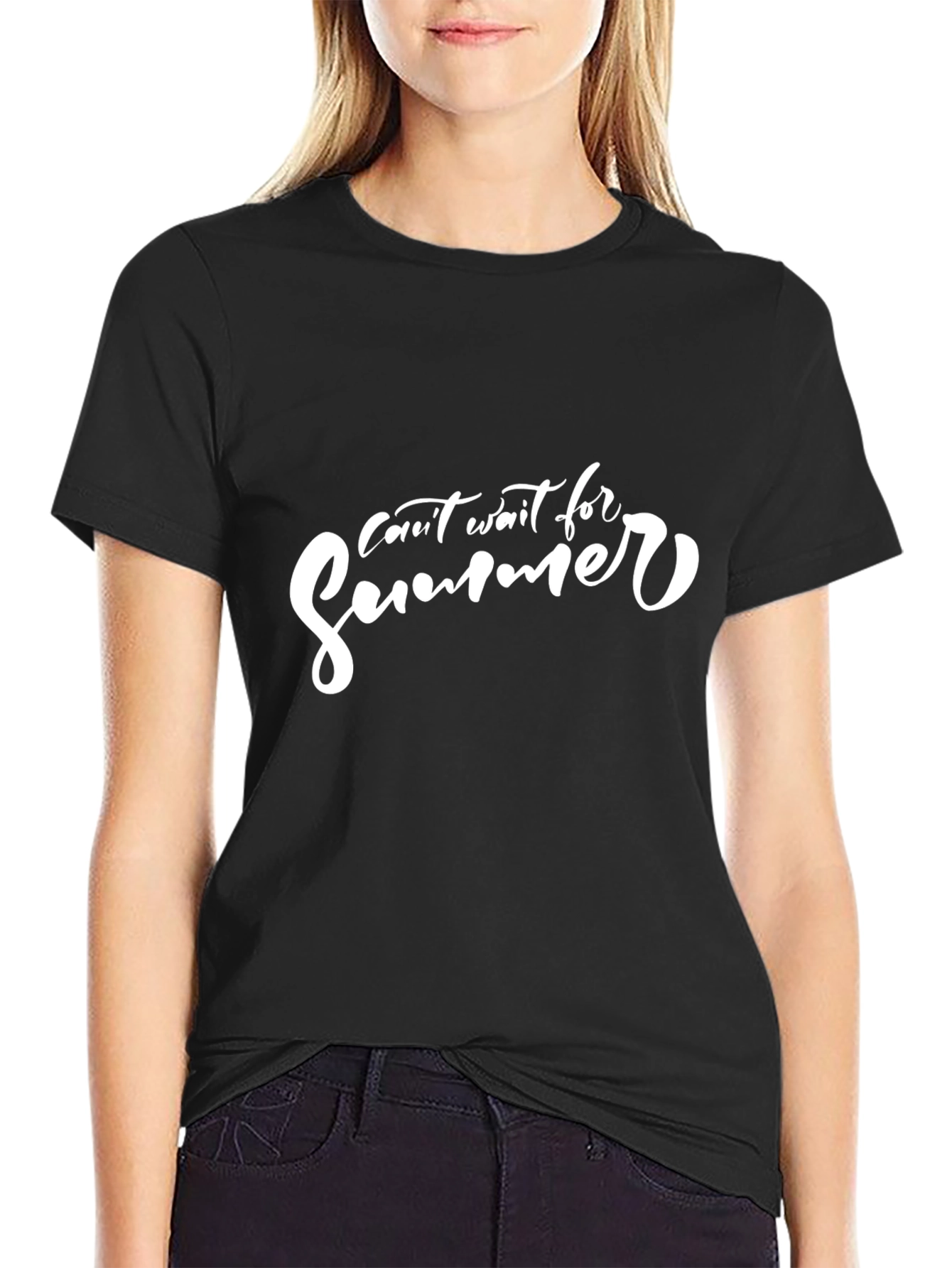 Cant Wait for Summer Black T-Shirt