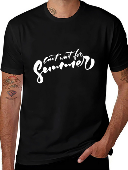 Cant Wait for Summer Black T-Shirt