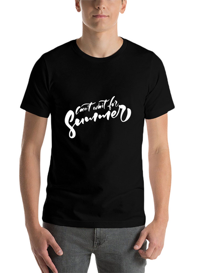 Cant Wait for Summer Black T-Shirt