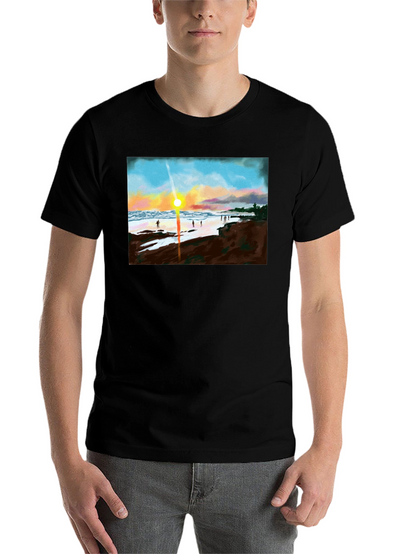 Sunset Beach T-Shirt - Coastal Design