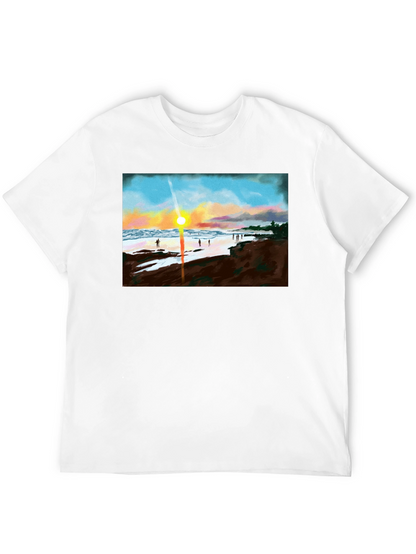 Sunset Beach T-Shirt - Coastal Design